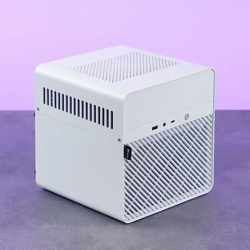 PC-Gehäuse Jonsbo N2 Cube White SFX 120mm Lüfter 2.5 3.5 HDD