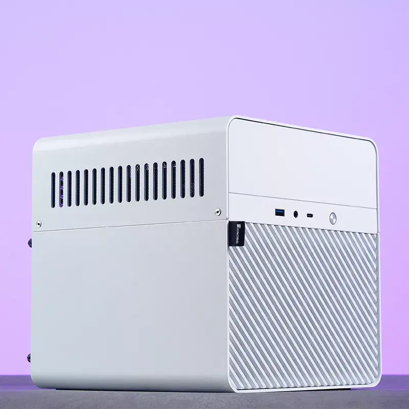 PC-Gehäuse Jonsbo N2 Cube White SFX 120mm Lüfter 2.5 3.5 HDD