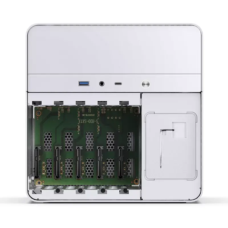 PC-Gehäuse Jonsbo N2 Cube White SFX 120mm Lüfter 2.5 3.5 HDD