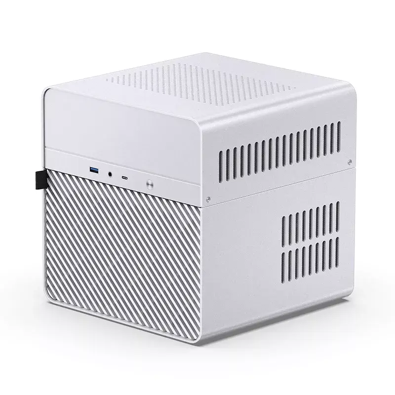 PC-Gehäuse Jonsbo N2 Cube White SFX 120mm Lüfter 2.5 3.5 HDD