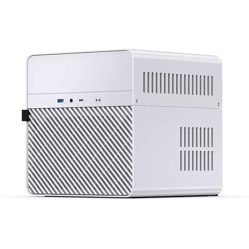 PC-Gehäuse Jonsbo N2 Cube White SFX 120mm Lüfter 2.5 3.5 HDD