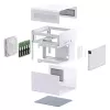 PC-Gehäuse Jonsbo N2 Cube White SFX 120mm Lüfter 2.5 3.5 HDD
