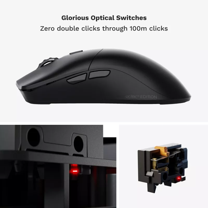 Glorious Gaming Glorious Model O 2 PRO Wireless - 1K Polling - Schwarz