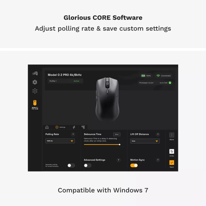 Glorious Gaming Glorious Model O 2 PRO Wireless - 1K Polling - Schwarz