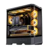 Computer-Gehäuse Jonsbo D400 Midi Tower ATX Tempered Glass – Schwarz