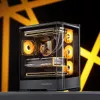 Computer-Gehäuse Jonsbo D400 Midi Tower ATX Tempered Glass – Schwarz