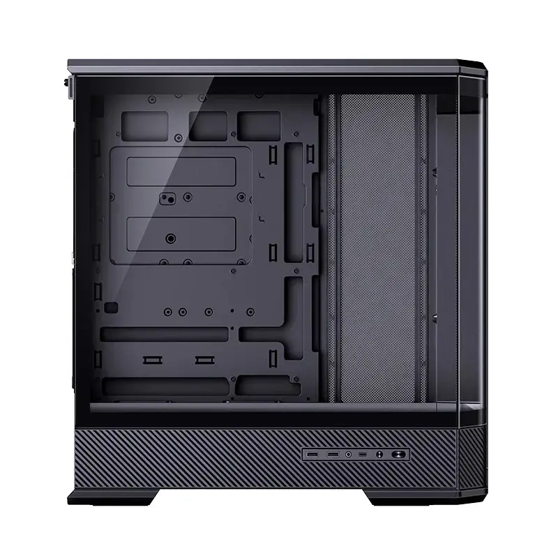 Computer-Gehäuse Jonsbo D400 Midi Tower ATX Tempered Glass – Schwarz