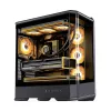 Computer-Gehäuse Jonsbo D400 Midi Tower ATX Tempered Glass – Schwarz