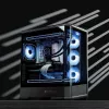 Computer-Gehäuse Jonsbo D400 Midi Tower ATX Tempered Glass – Schwarz