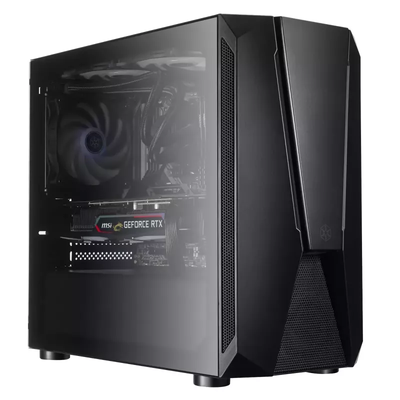 PC-Gehäuse Silverstone FARA V1M PRO Tower Schwarz