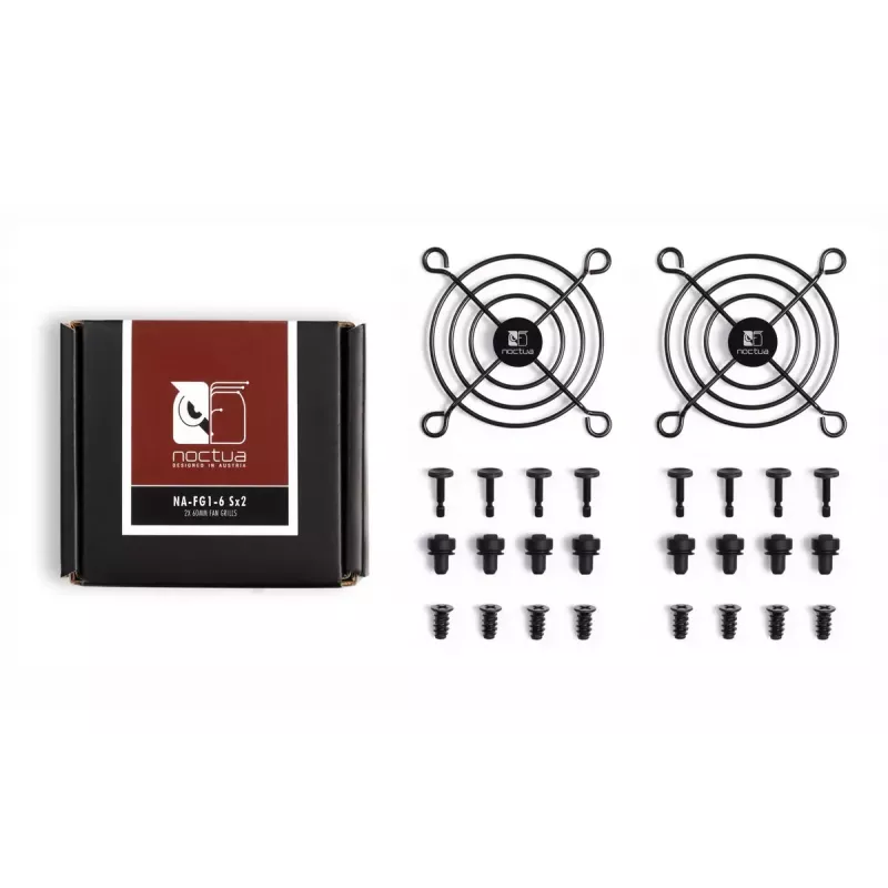 Lüftergitter Noctua NA-FG1-6 SX2 Stahl 6 cm 50x50 mm 2 Stück