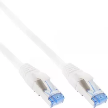 InLine Patch Kabel S/FTP PiMF Cat.6A halogen free 500MHz white 3m