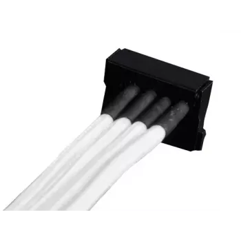 Kabel Silverstone SST-PP07-BTSW 0,3m Molex 4p auf 4xSATA