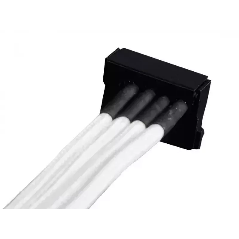 Kabel Silverstone SST-PP07-BTSW 0,3m Molex 4p auf 4xSATA
