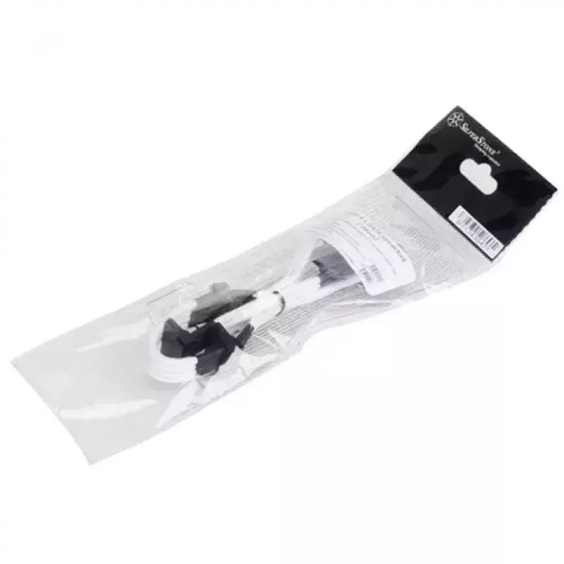Kabel Silverstone SST-PP07-BTSW 0,3m Molex 4p auf 4xSATA