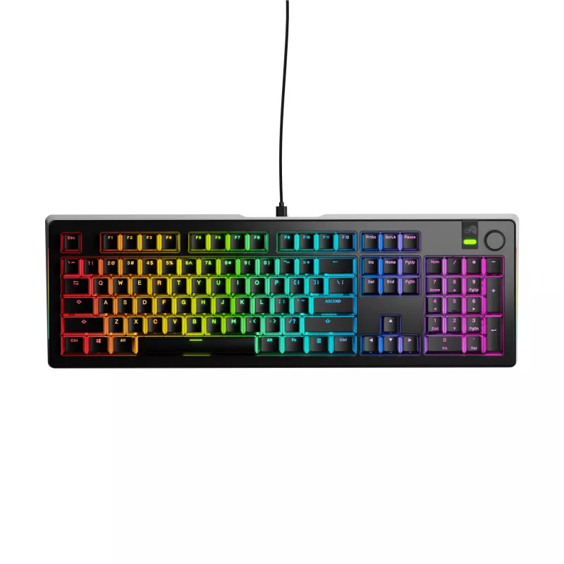 Mechanische Gaming-Tastatur GLORIOUS GMMK 3 PRO 100% Prebuilt Kabelgebunden USB Schwarz US QWERTY RGB