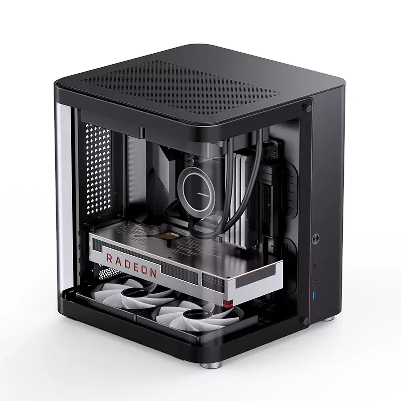 PC-Gehäuse Jonsbo TK-1 2.0 Mini Tower Schwarz