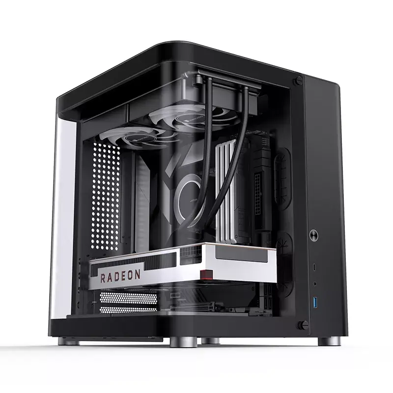 PC-Gehäuse Jonsbo TK-1 2.0 Mini Tower Schwarz