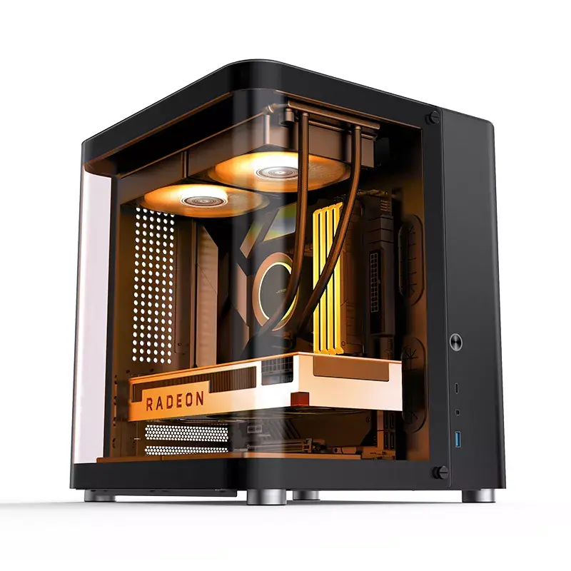 PC-Gehäuse Jonsbo TK-1 2.0 Mini Tower Schwarz