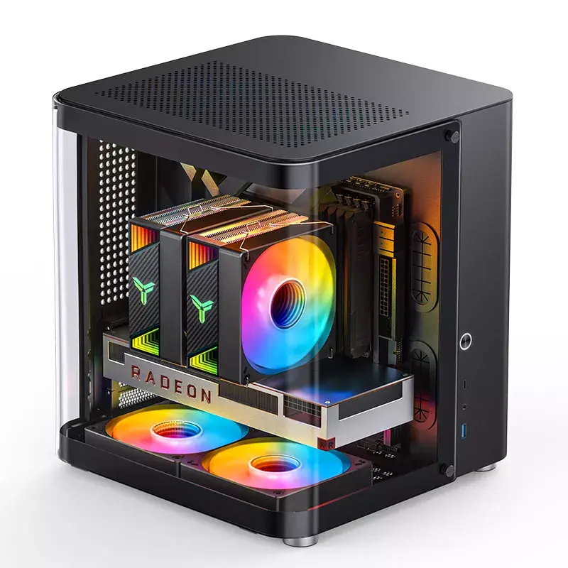 PC-Gehäuse Jonsbo TK-1 2.0 Mini Tower Schwarz