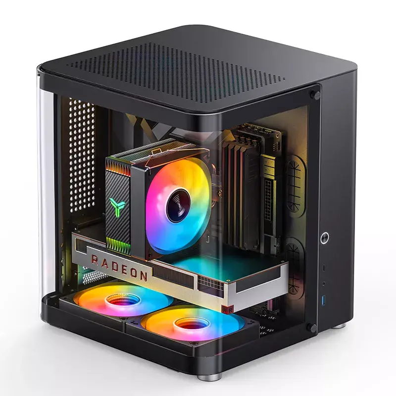 PC-Gehäuse Jonsbo TK-1 2.0 Mini Tower Schwarz