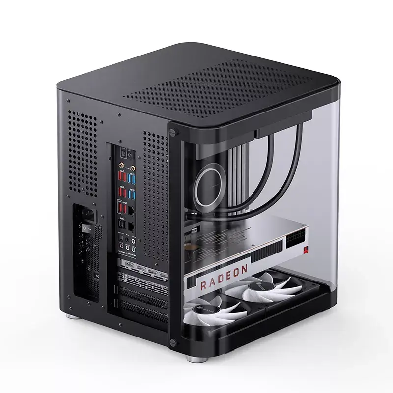 PC-Gehäuse Jonsbo TK-1 2.0 Mini Tower Schwarz