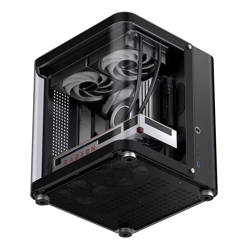 PC-Gehäuse Jonsbo TK-1 2.0 Mini Tower Schwarz
