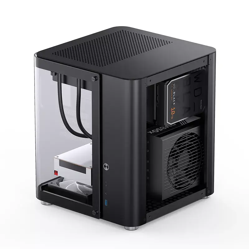 PC-Gehäuse Jonsbo TK-1 2.0 Mini Tower Schwarz