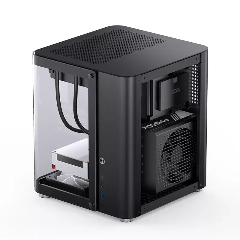PC-Gehäuse Jonsbo TK-1 2.0 Mini Tower Schwarz
