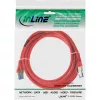 InLine Patchkabel S/FTP PiMF Cat.6A halogenfrei 500MHz rot 3m