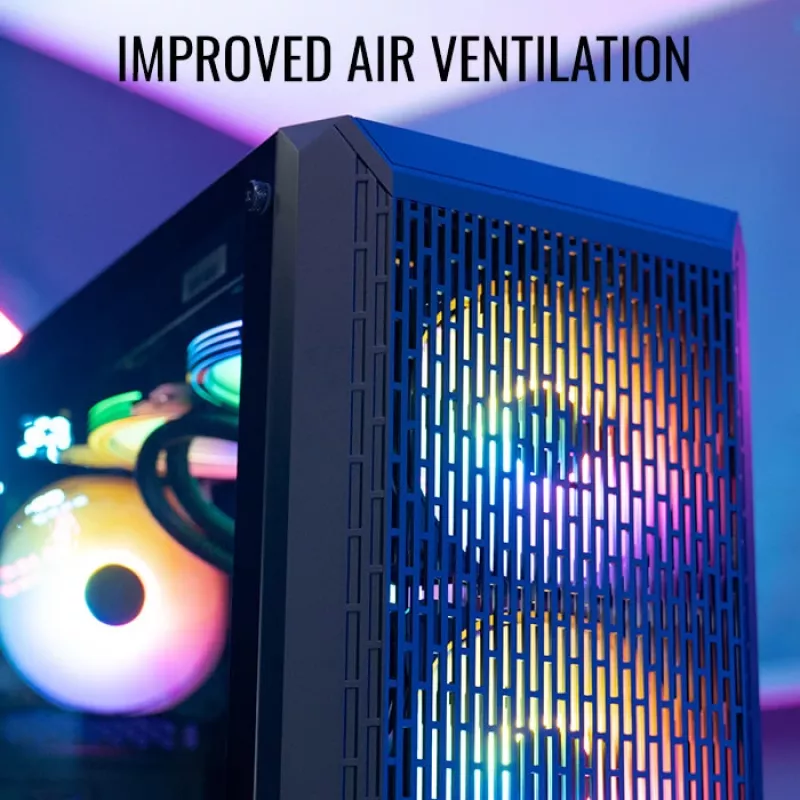 PC-Gehäuse Aerocool Beam-G-BK-V1 Mini Tower Schwarz