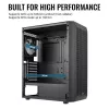 PC-Gehäuse Aerocool Beam-G-BK-V1 Mini Tower Schwarz