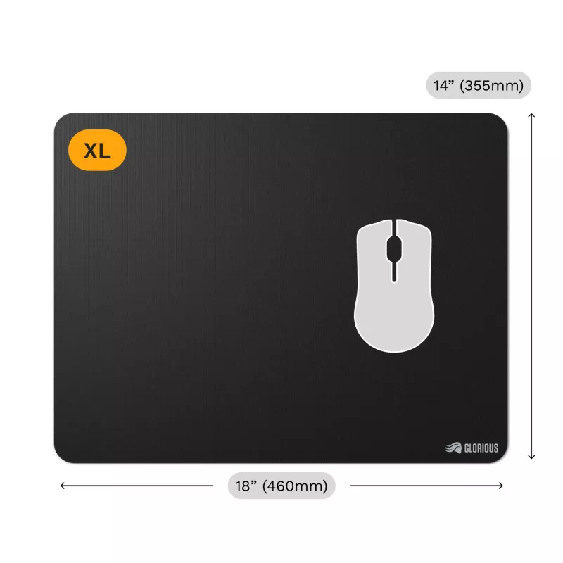 Mauspad Glorious Gaming Glorious Maus Pad 2 XL Edgeless Schwarz