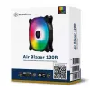 Lüfter Silverstone Air Blazer 120R 12 cm Schwarz Transparent Hydraulisches Lager