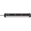 Power Extension Brennenstuhl 1391030601 3m 6 AC Outlets Indoor Schwarz Silver