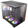 PC-Gehäuse Antec CX800 Midi Tower Schwarz, Holzoptik