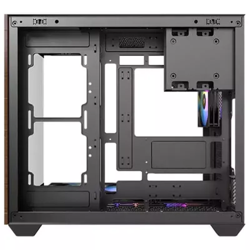 PC-Gehäuse Antec CX800 Midi Tower Schwarz, Holzoptik