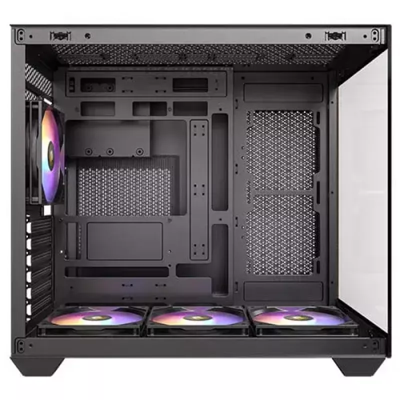 PC-Gehäuse Antec CX800 Midi Tower Schwarz, Holzoptik