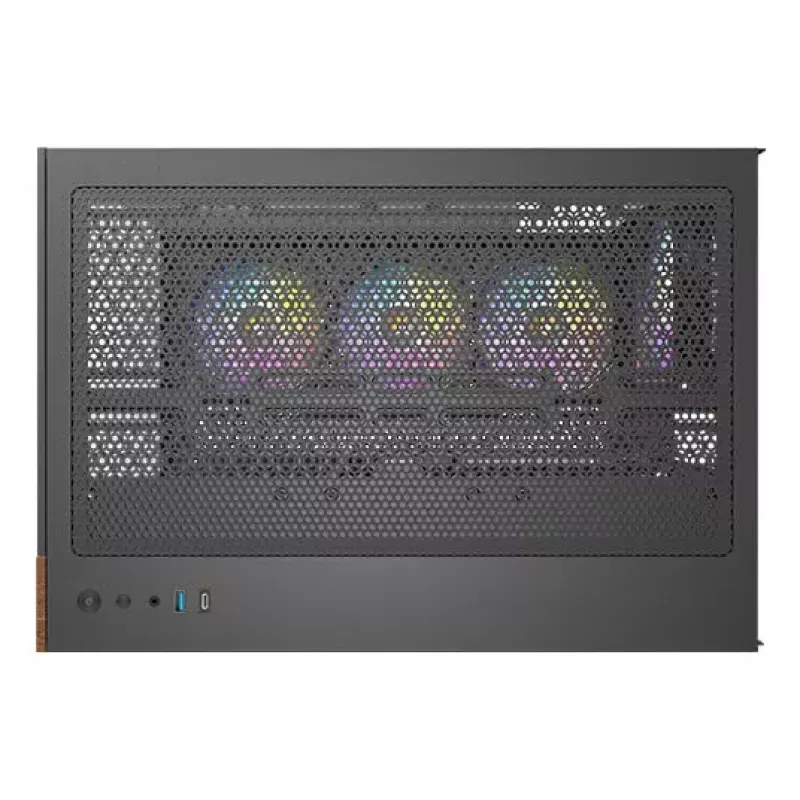 PC-Gehäuse Antec CX800 Midi Tower Schwarz, Holzoptik