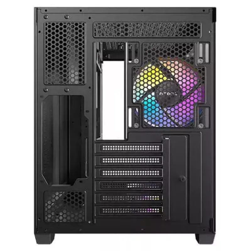 PC-Gehäuse Antec CX800 Midi Tower Schwarz, Holzoptik