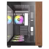 PC-Gehäuse Antec CX800 Midi Tower Schwarz, Holzoptik
