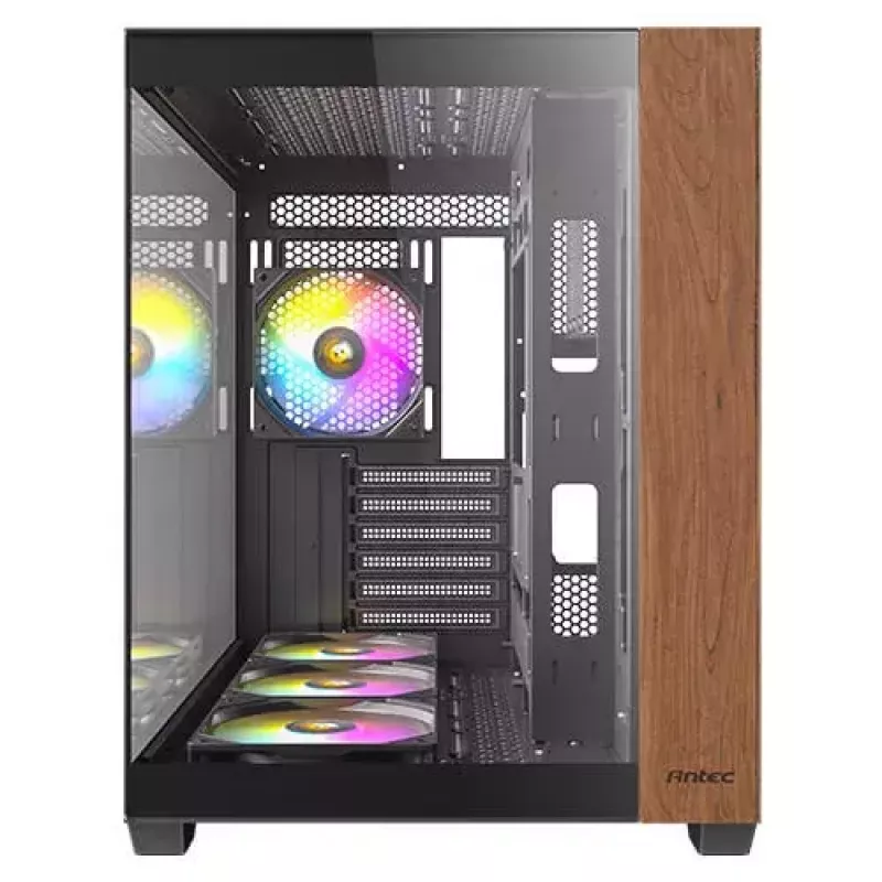 PC-Gehäuse Antec CX800 Midi Tower Schwarz, Holzoptik