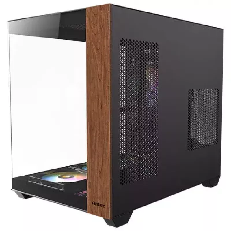 PC-Gehäuse Antec CX800 Midi Tower Schwarz, Holzoptik