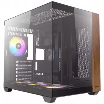 PC-Gehäuse Antec CX800 Midi Tower Schwarz, Holzoptik