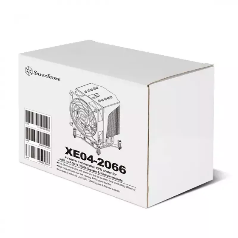 Luftkühler Silverstone XE04-2066 Schwarz Silver 6.8 mmH2O Dual ball bearing