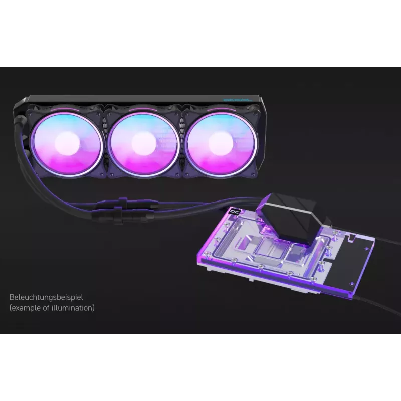 Alphacool Eiswolf 2 AIO 360 mm GPU-Kühler für RTX 4090 Founders Edition mit Backplate
