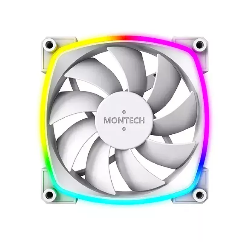 Lüftermodul Montech AX120 PWM 120mm 12V 3-pin 4-pin Weiß