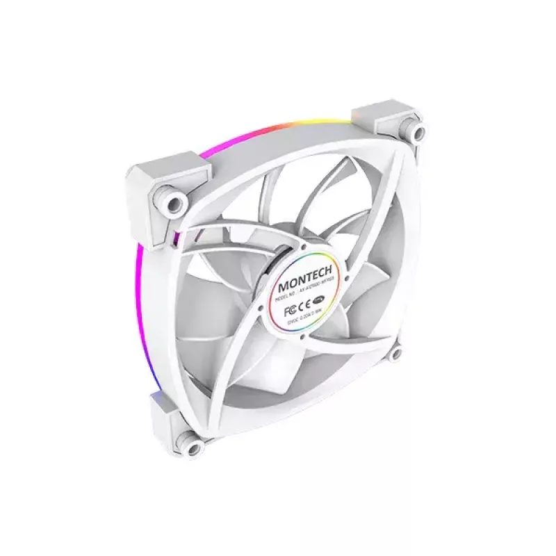 Lüftermodul Montech AX120 PWM 120mm 12V 3-pin 4-pin Weiß