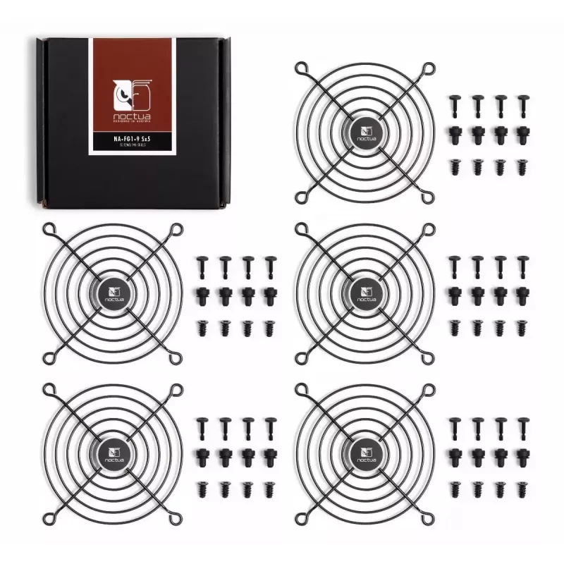 Lüftergitter Noctua NA-FG1-9 SX5 Stahl 9,2 cm 5 Stk.