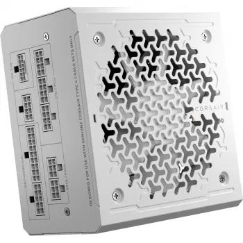 Netzteil CORSAIR RMe Series RM1000e — 1000 W, ATX 3.1, 80 PLUS Gold, vollmodular, weiß, 120-mm-Lüfter